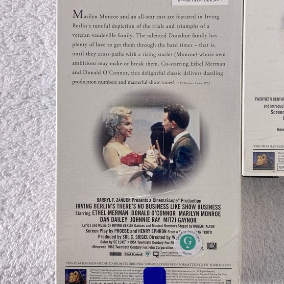 Vintage Marilyn Monroe Classic Movie Collection VHS - Picture 10 of 16